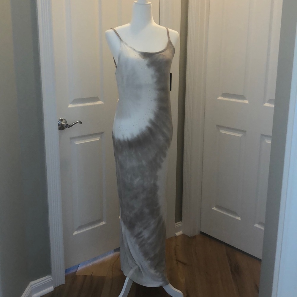 INC tie-dye meets Glam Maxi Dress